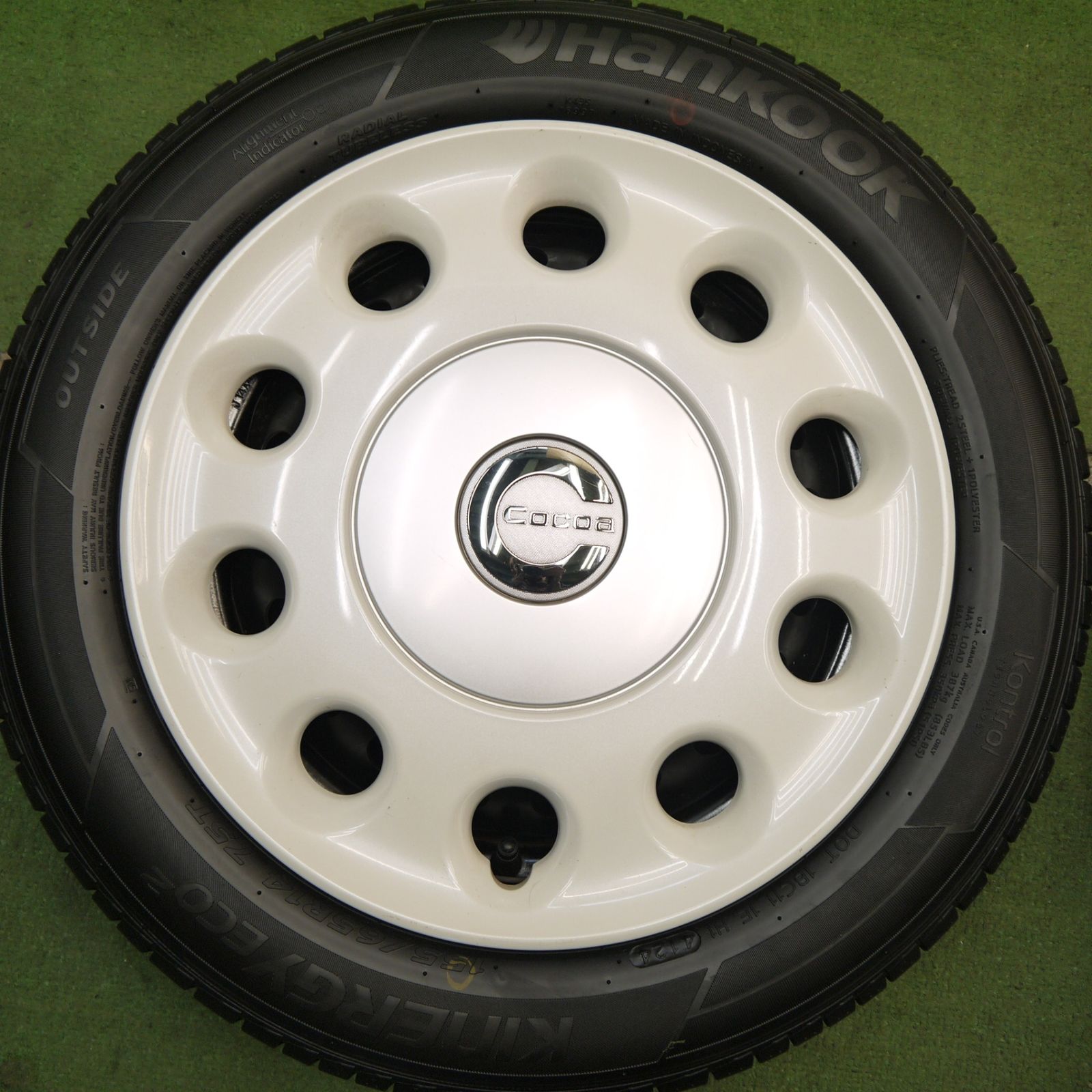 ダイハツ純正 ミラ ココア スチール バリ溝 155/65R14 2024年製 ほぼ未使用！24年！キレイ☆ダイハツ ミラ ココア 純正 スチール 155