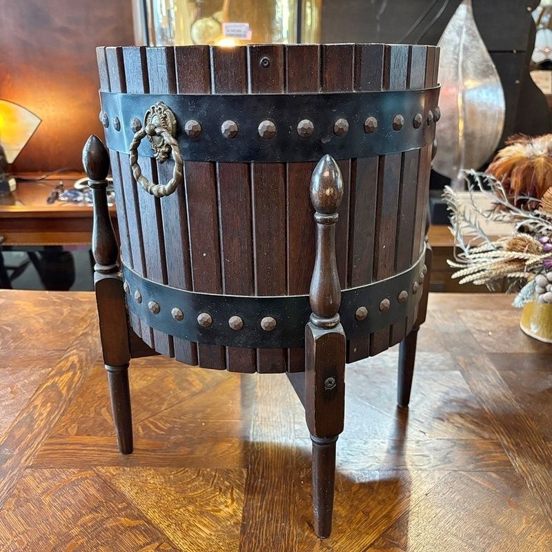 カリモク 樽型 フラワーポット プランターカバー 【公式通販】