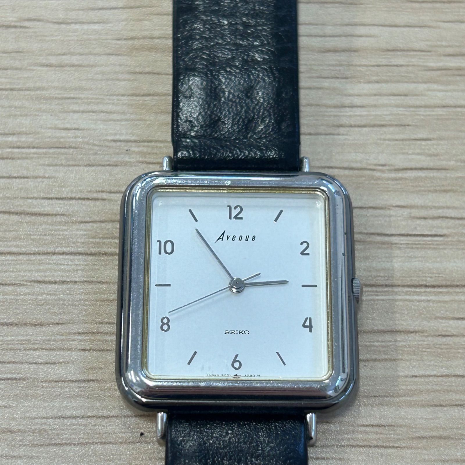 稼働 SEIKO セイコー 2C21-5490 AVENUE メンズ スクエア 稼働 SEIKO セイコー 2C21-5490 AVENUE メンズ スクエア - メルカリ