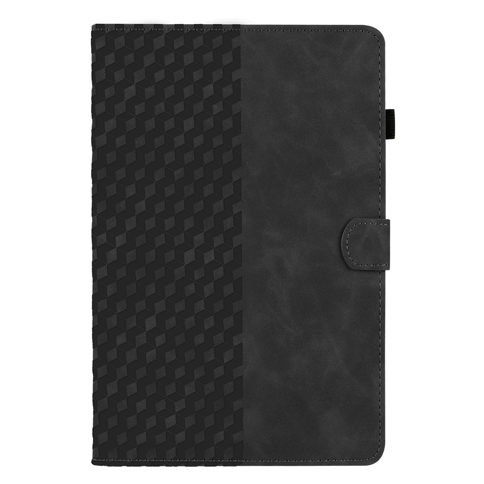 傷つけ防止 スタンド機能 カードポケット PUレザー 薄型 オートスリープ機能 ケース 2021 2020 2019年 第9 8 7世代 10 2 スマートケース ブラック iPad 収納 P