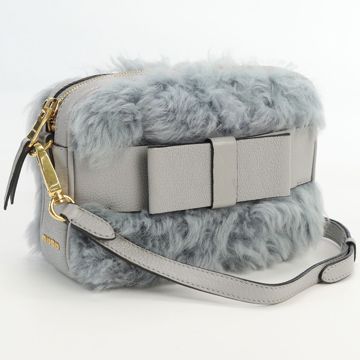 MIUMIU(OUTLET) ミュウミュウ アウトレット ショルダーバッグ 5BH082 2BNV F073X 斜め掛け ショルダーバッグ ファー【中古】  レディース - メルカリ