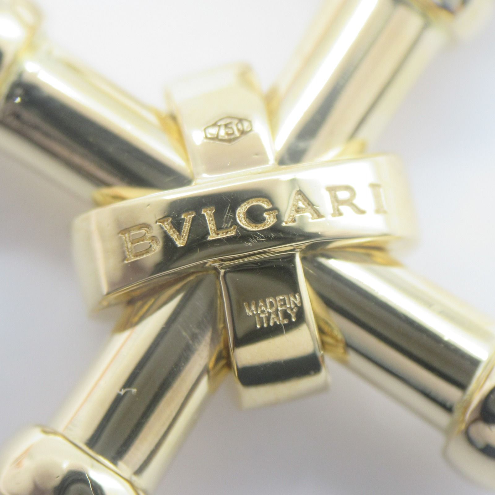 BVLGARI パッソドッピオ クロスモチーフ ネックレス BVLGARI（ブルガリ） ペンダントトップ パッソドッピオ クロス K18YG