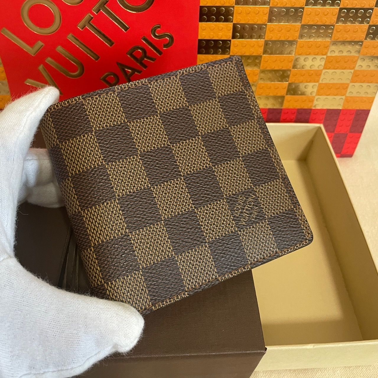 美品✨️ルイヴィトン　ダミエ　エベヌ　ポルトフォイユ　マルコ　二つ折り財布 LV ポルトフォイユ マルコ 二つ折り財布 ダミエREF: N62288 - LVSHOP.JP