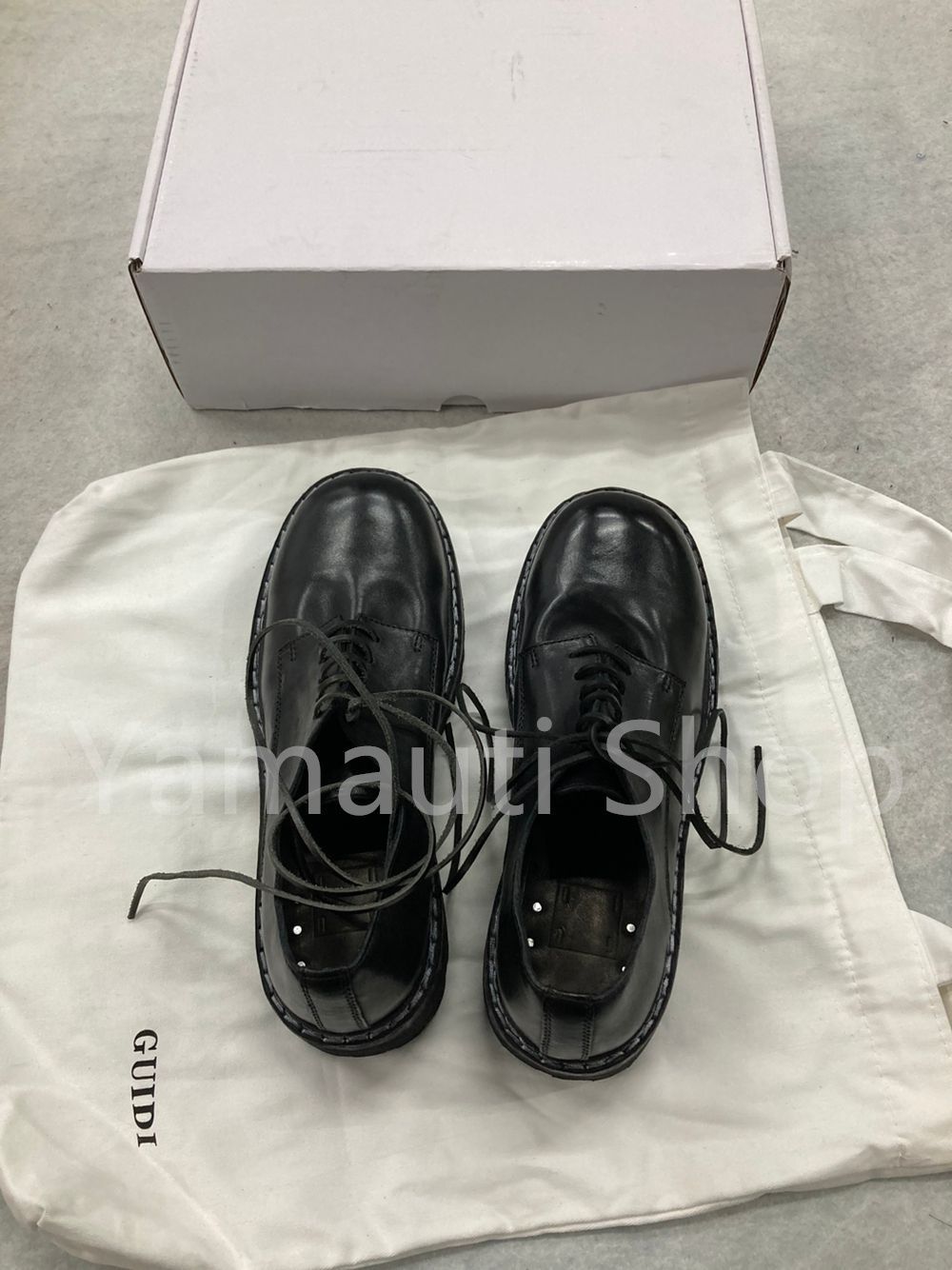 Guidi ダービーシューズ カーフ フルグレイン - GR02V 41