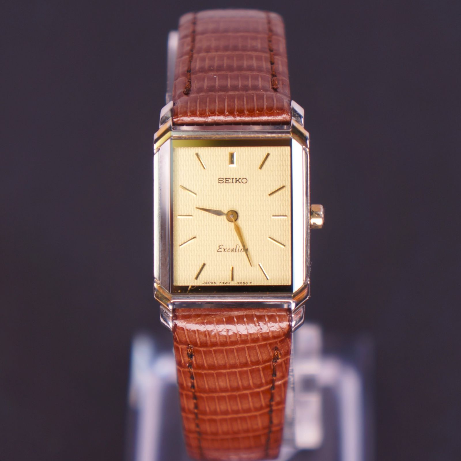 稼動品　SEIKO エクセリーヌ　アンティークデザイン　ゴールドメッシュ　腕時計 稼動品 SEIKO エクセリーヌ アンティークデザイン ゴールドメッシュ 腕時計