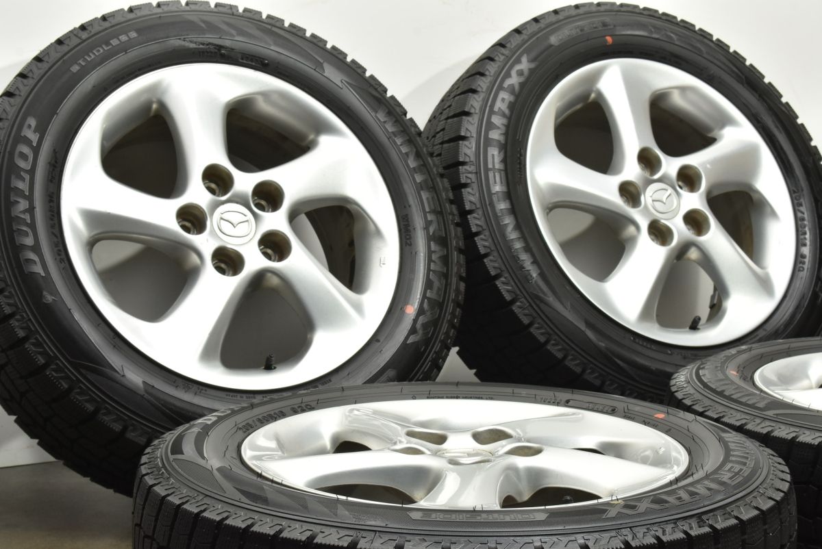 バリ溝 マツダ ミレーニア 純正 16in 6.5J 55 PCD114.3 ダンロップ ウィンターマックス WM02 205 60R16 スタッドレス ノーマル戻し