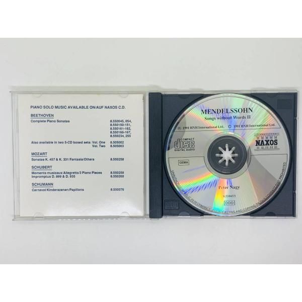 CD MENDELSSOHN Songs without Words II / NAXOS