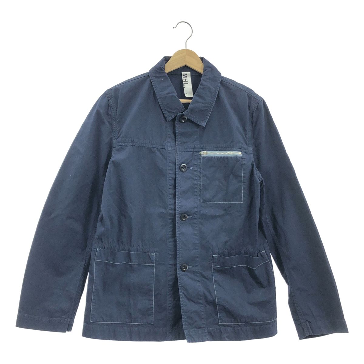 MHL. マーガレットハウエル カバーオール JKT Sサイズ ネイビー MHL. / エムエイチエルマーガレットハウエル | カバーオール