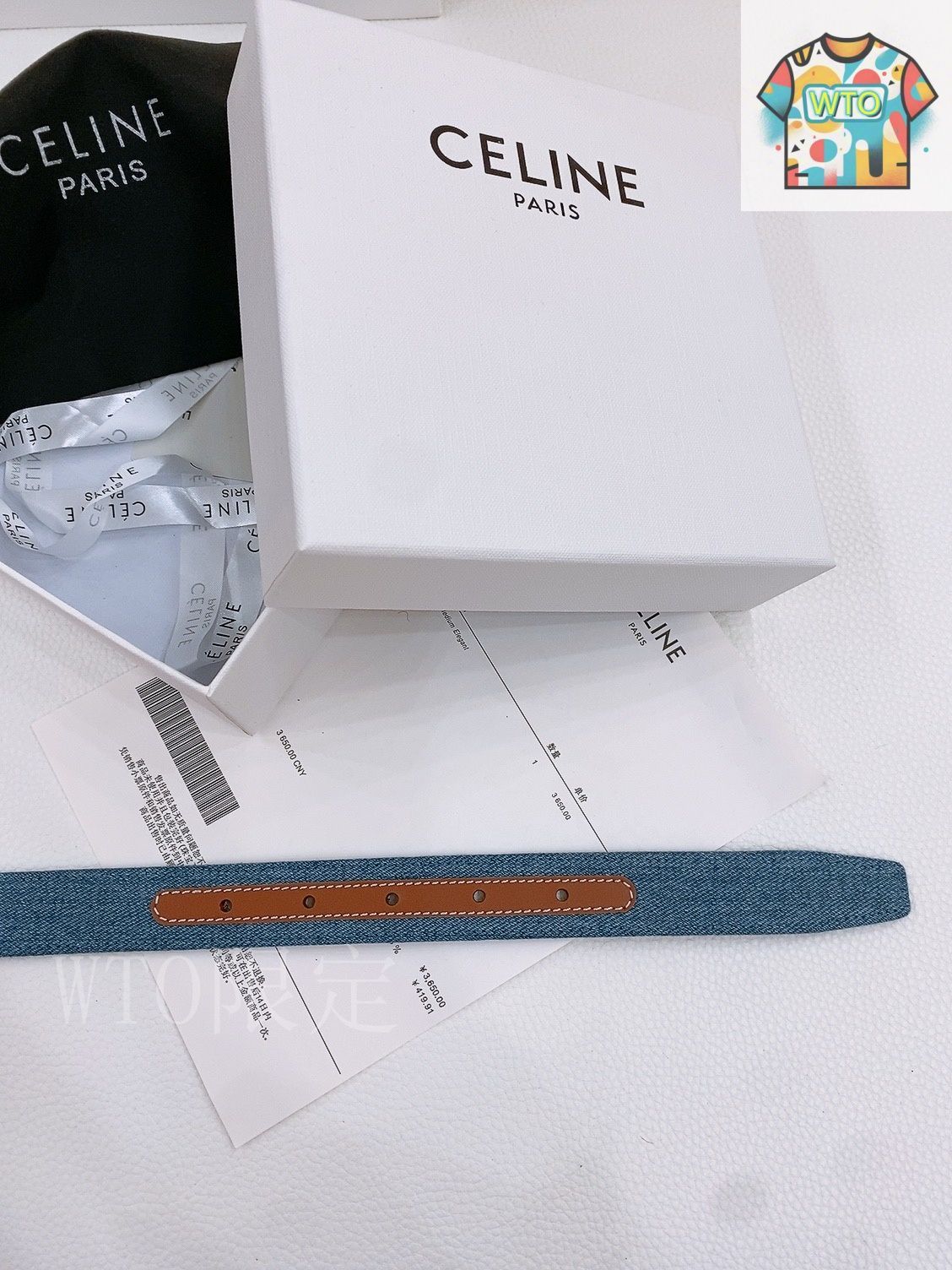 今日WTO】Celine セリーヌ 24 中号 デニムベルト-1-XZ69 - メルカリ