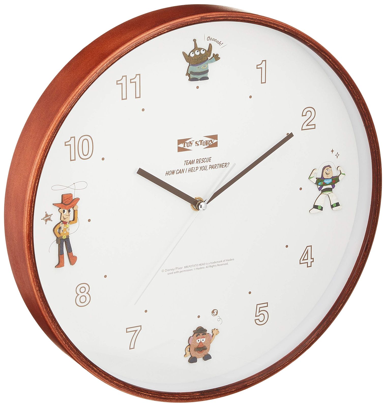 ディズニー ウッドパーツクロック 壁掛け時計 トイ・ストーリー 注文