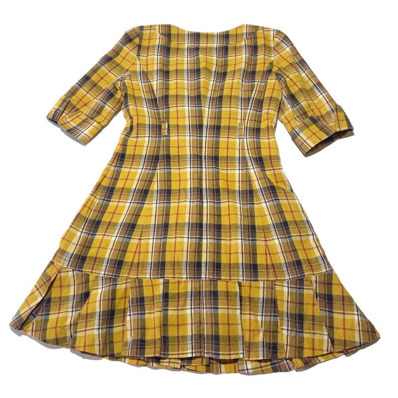 バーバリー ブルーレーベル 七分袖 チェック柄 ミニワンピース