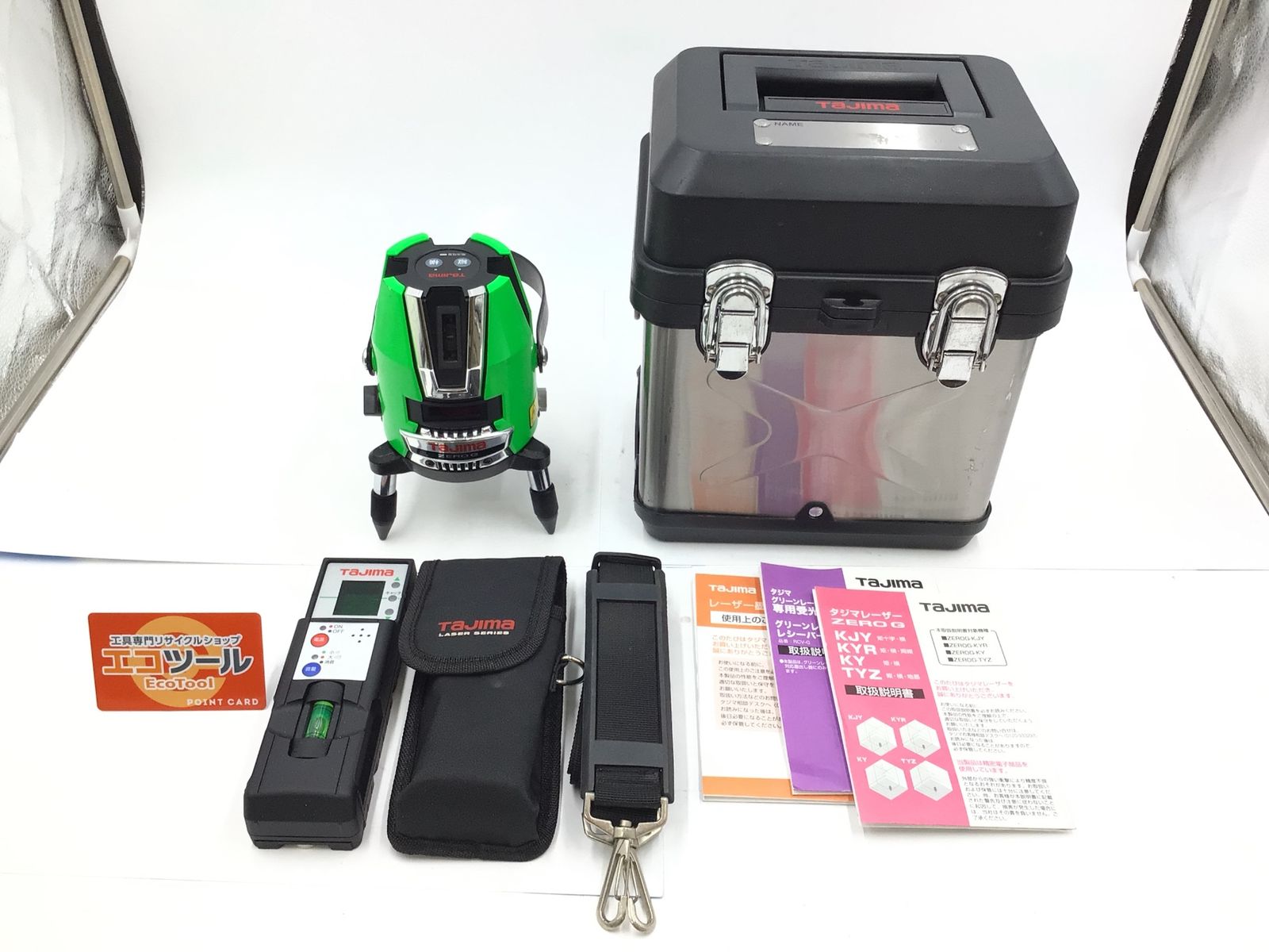 品 TAJIMA|タジマ グリーンレーザー墨出し器 ZEROG-KY ITE80AYLEWC8 エコツール半田店 M02