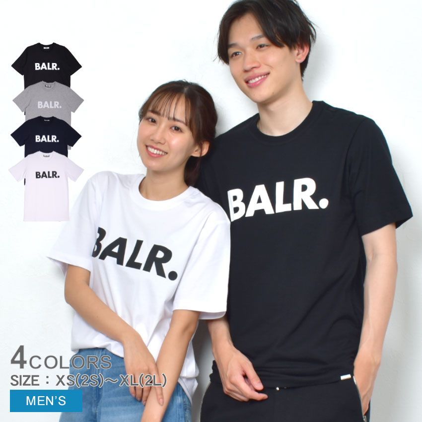 ボーラー 半袖Tシャツ B1112.1048 メンズ BRAND STRAIGHT T-SHIRT BALR. カラー:02.グレー 品番：2374-0011