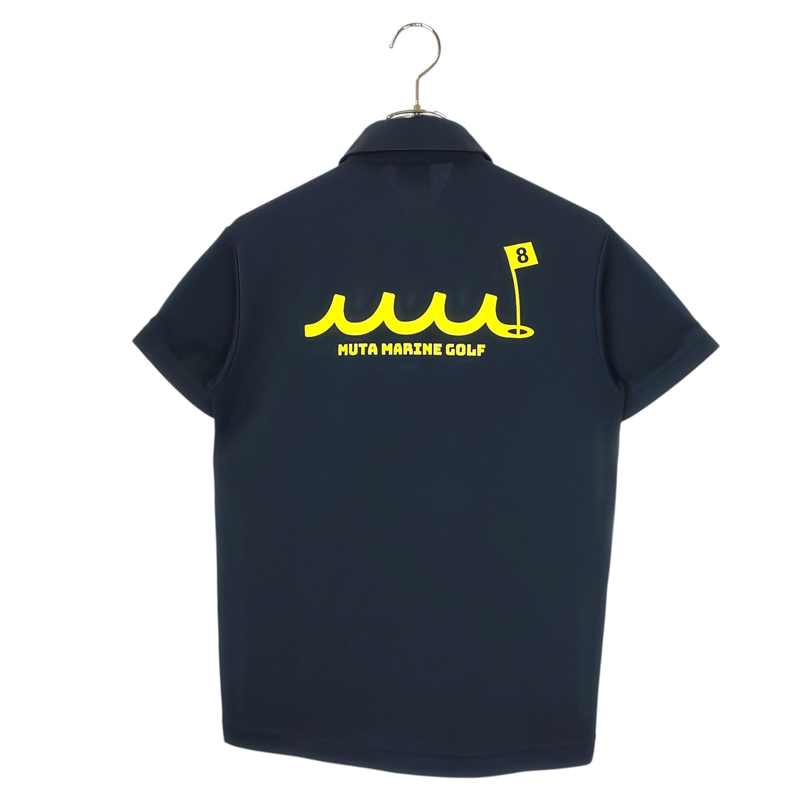 新品 ムータマリンゴルフ ポロシャツ ベージュ 背中ロゴ ゴルフ