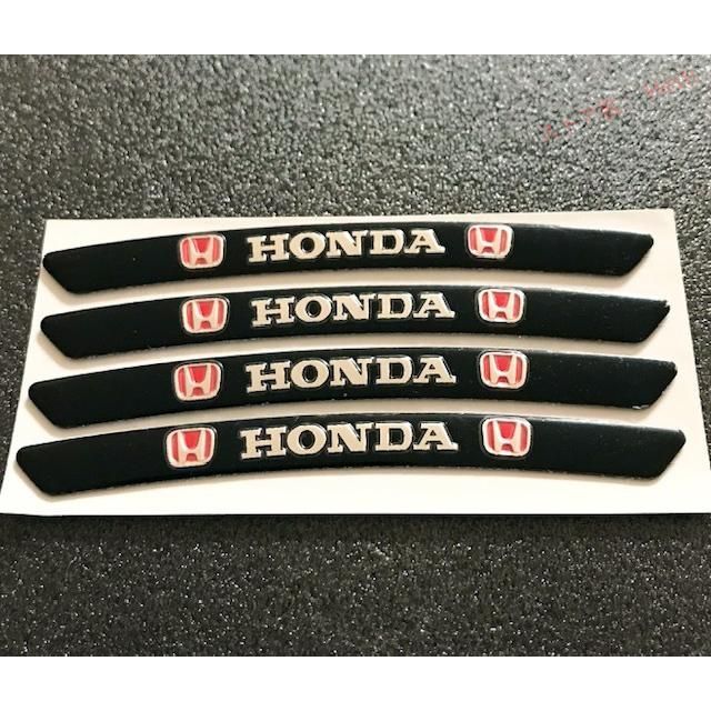 高品質 ホンダ ホイールリムステッカー HONDA 新型 ホンダ 車 バイク ブラック