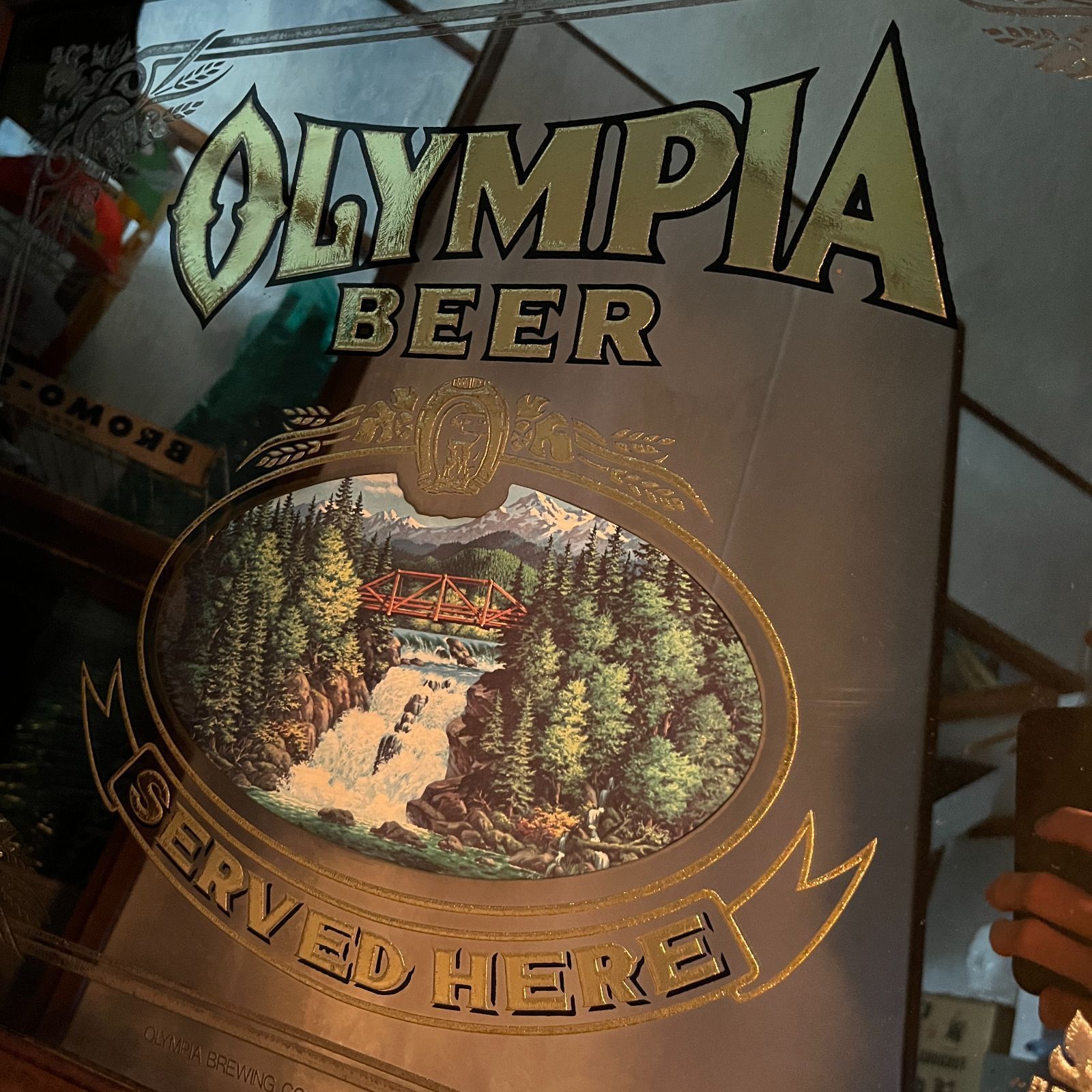 Olympia Beer パブミラー パブミラー オリンピア ビール ヴィンテージ -通販-ローズボール