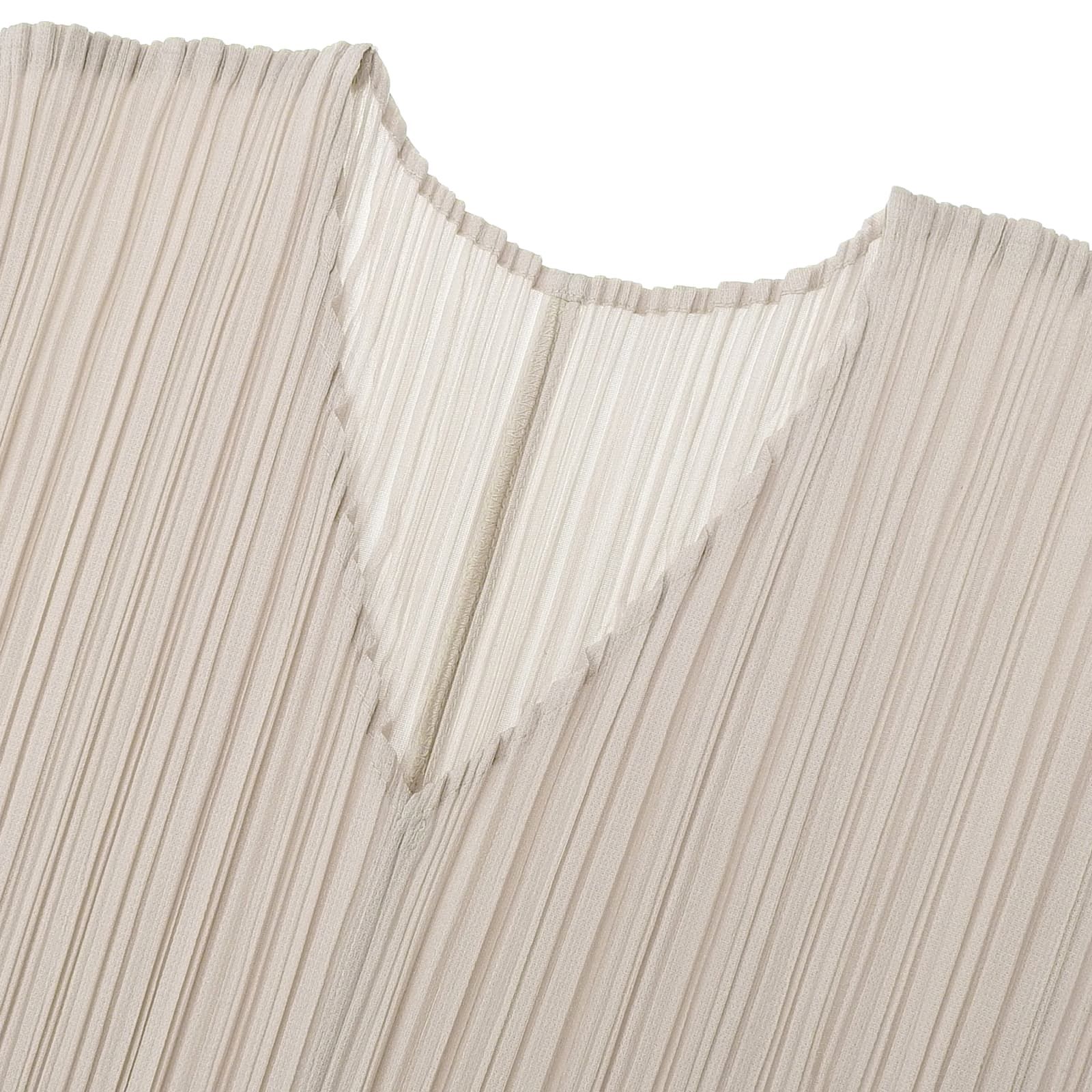 フク　PLEATS PLEASE 長袖ワンピース　ライトベージュ フク PLEATS PLEASE 長袖ワンピース ライトベージュ 楽天市場
