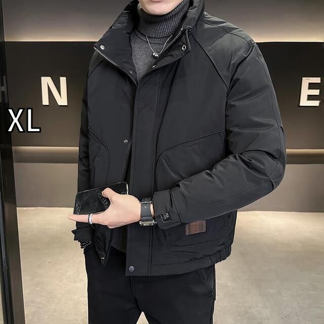 [XL]秋冬 コーデ メンズ 服 シンプル ファッション オシャレ 大人 かっこいい 大きいサイズ ストリート 紳士服 ダウン ジャケット アウター トップス コットン ジャケット アウター