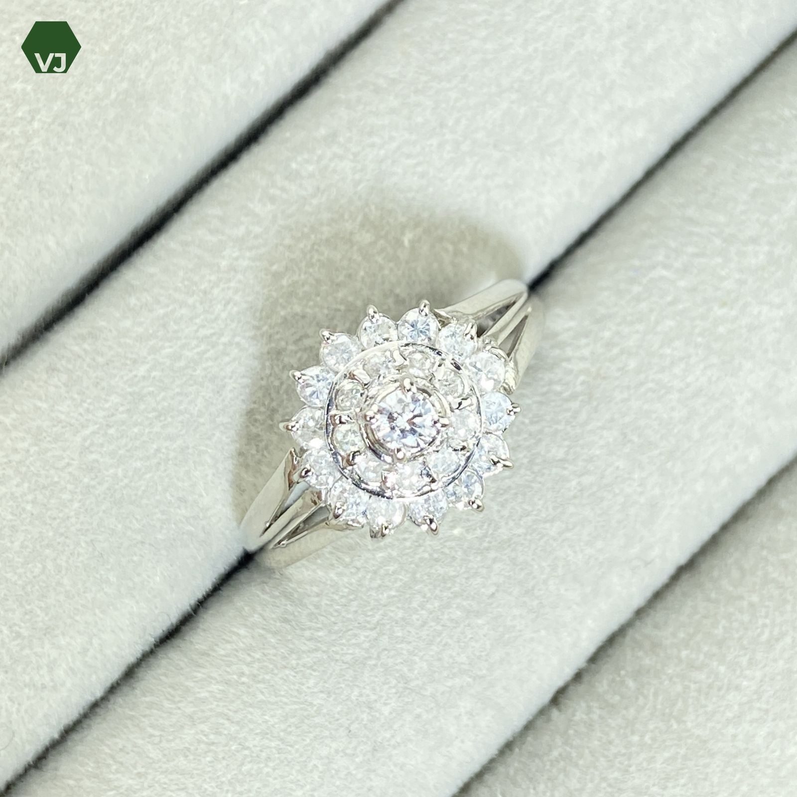 【24-44】ダイヤモンド　リング　D0.5ct 24-44】ダイヤモンド リング D0.5ct【中古】【PT900】【11号】☆By