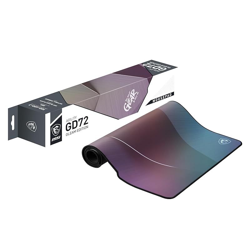 MSI Agility GD72 GLEAM EDITION 光反射特殊加工採用 防水 防汚 ゲーミングマウスパッド Agility GD72 GLEAM EDITION MS683 1