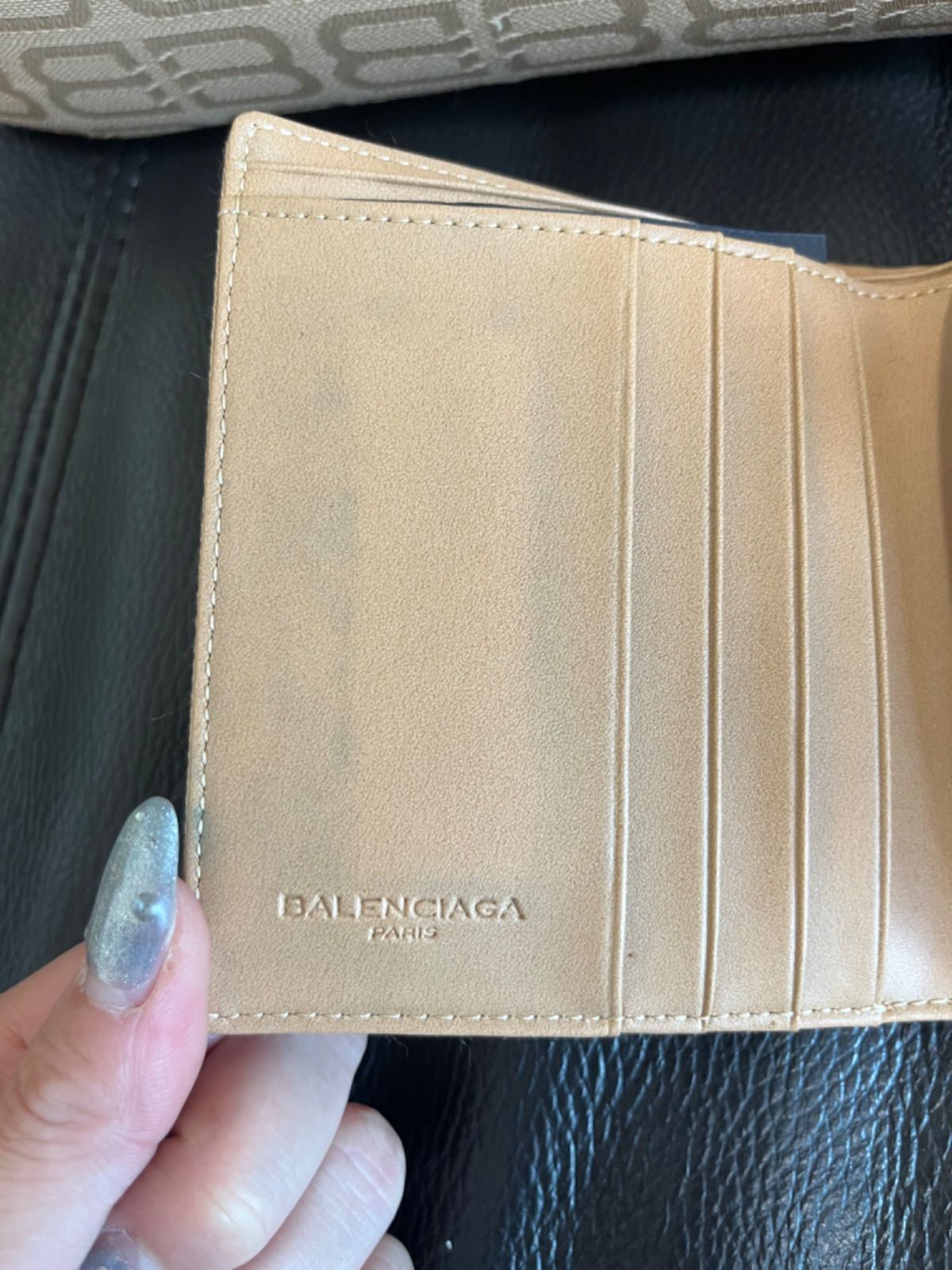  ★ロゴ モノグラム★トートバッグ & 財布 セット★ 新品未使用】BALENCIAGA Bロゴ モノグラム トートバッグ
