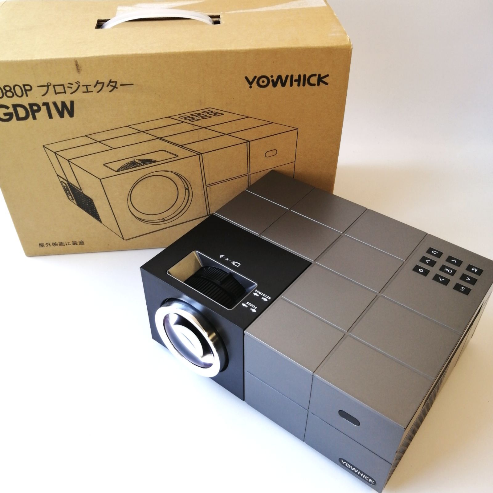 YOWHICK プロジェクター GDP1W 小型 1080P 5GWiFi Bluetooth 0203499