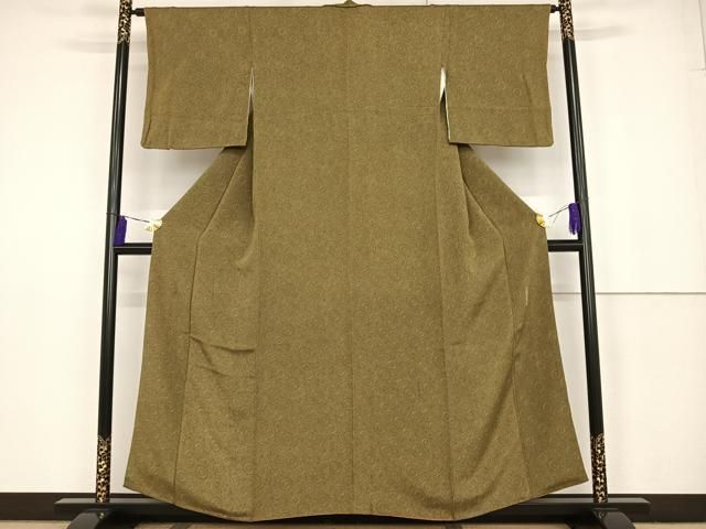 平和屋着物○重要無形文化財・伊勢手彫型本染・細合俊男 江戸小紋 菊  