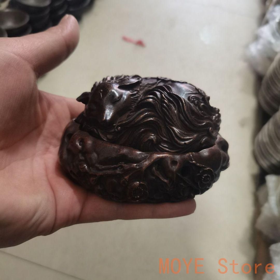 銅製 狐香炉 茶台薫香炉 香道具 工芸品 置物zw0829 - メルカリ