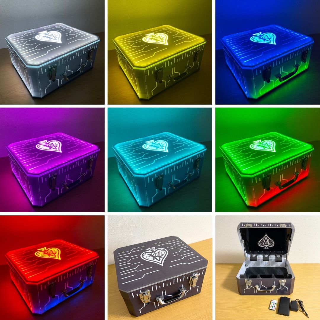 24時間以内発送】アルマンドロゴ入り LED アタッシュケース