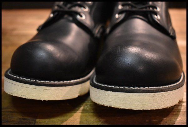 REDWING/プレーントゥ/四角犬タグ/ブラック/アイリッシュセッター