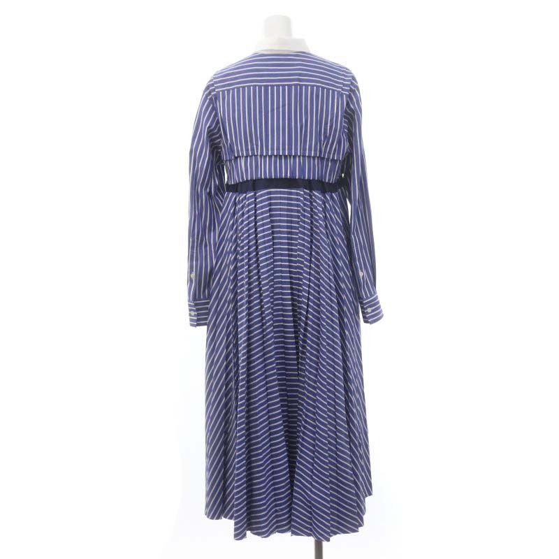 サカイ sacai 22AW Cotton Poplin Dress ストライプドレス シャツ