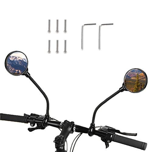 Etermeta 自転車バックミラー 二個セット 22-32mmハンドル適用 360