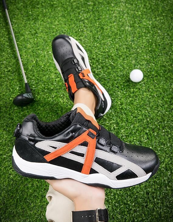 高級品 ゴルフシューズ 新品 ダイヤル式 運動靴 メンズ 幅広い 