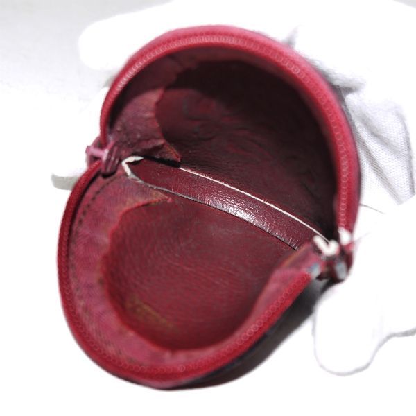 【美品】LOEWE　アナグラムロゴ スエードコインケース（ボルドー） Vintage Gallery Rococo OLD GUCCI 世界No.1のコレクション！