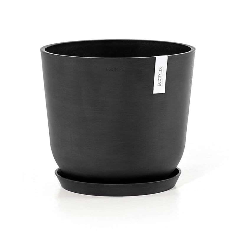 ECOPOTS Oslo エコポッツ AND PLANTS アンドプランツ ブラック 鉢 L 12号 0