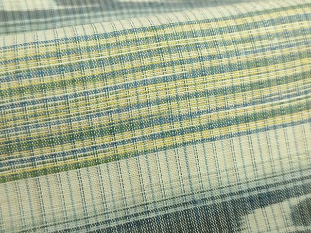 平和屋本店□極上 夏物 沖縄県無形文化財指定 本場八重山上布 麻 九寸