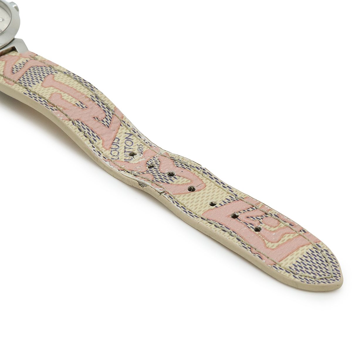 LOUIS VUITTON ルイ ヴィトン タンブールスリム モノグラム シルバー  