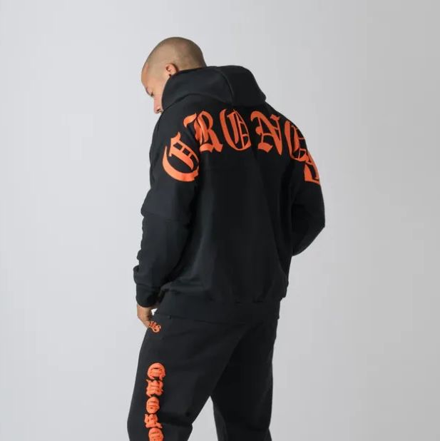 CRONOS ブラック スウェット M CRONOS ブラック スウェット トレーナー （CRONOS Brushed