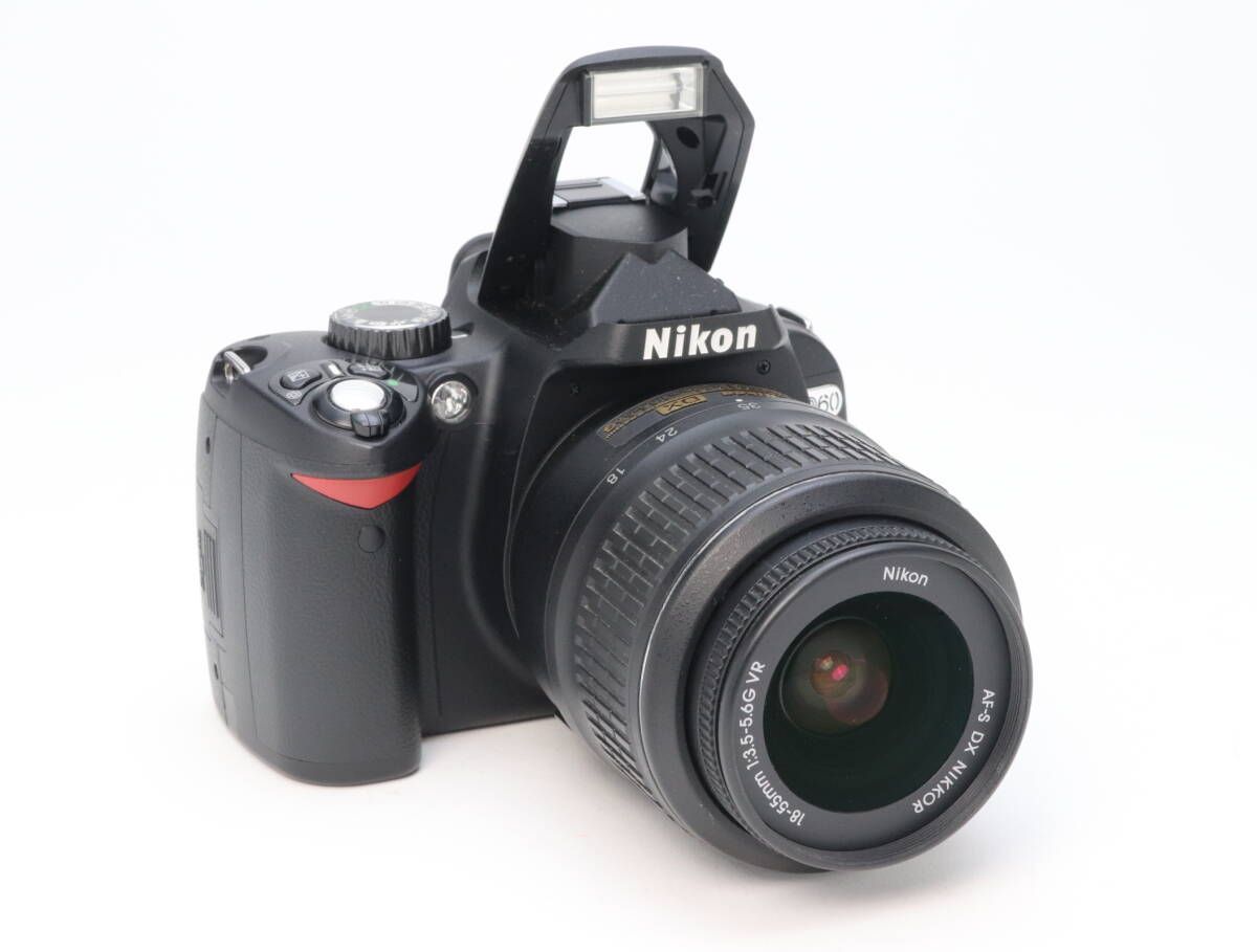  AB Nikon ニコン D 60 AF S DX NIKKOR 18 55 mm F 3 5 6 G VR レンズキット シャッター数 2 初期不良 可 110 144 デジタル一眼レフ デジタルカメラ