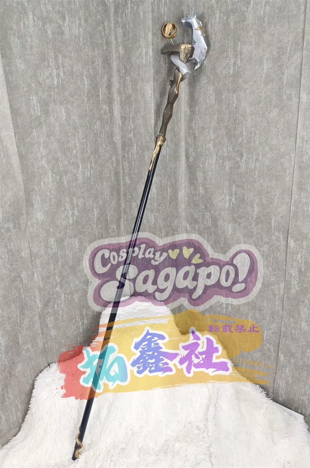 第五人格 隠者 金箔 杖? ステッキ コスプレ道具 装備品 お盆 学園祭 撮影 誕生日 プレゼント 高完成度