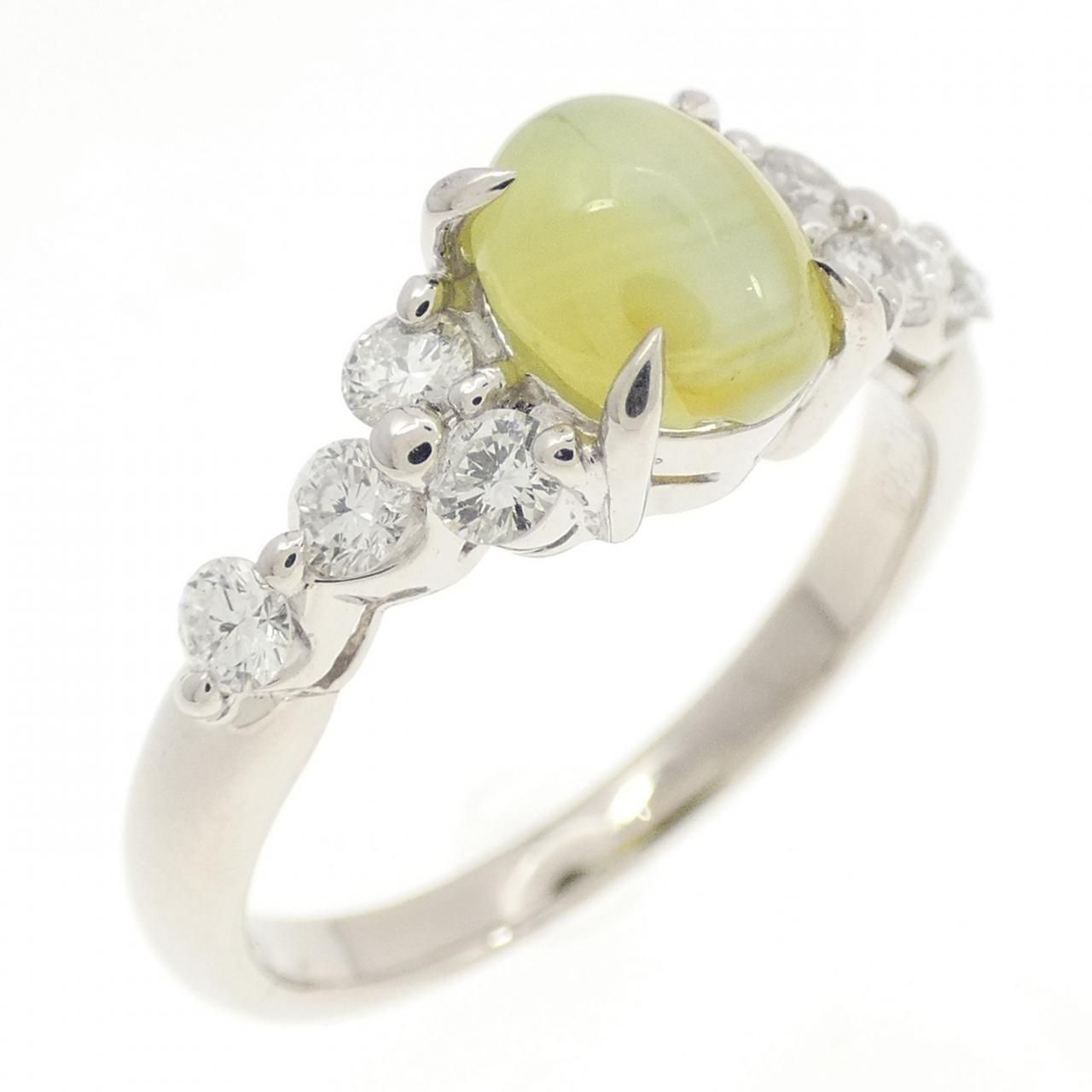 PT900 クリソベリルキャッツアイ リング 1.37CT - メルカリ 
