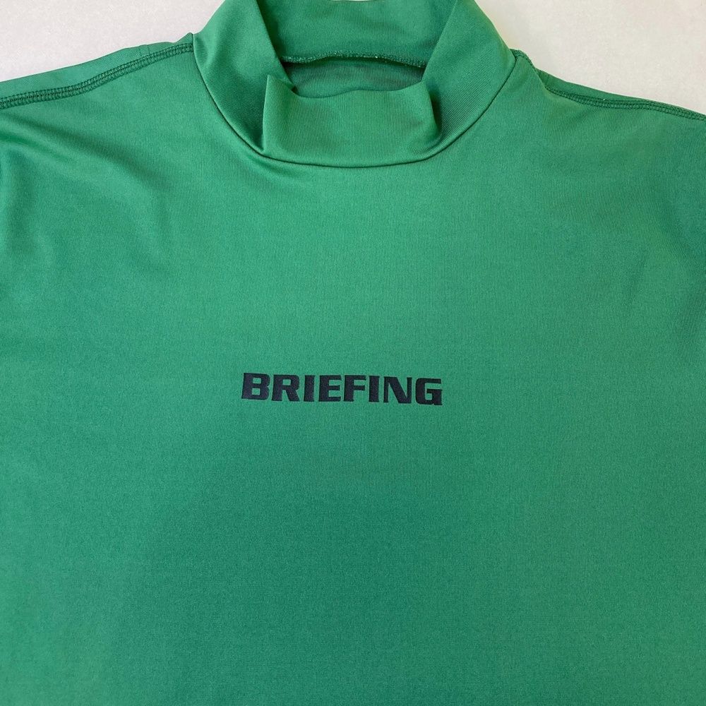 サイズ：M BRIEFING GOLF ブリーフィング ハイネック半袖Tシャツ