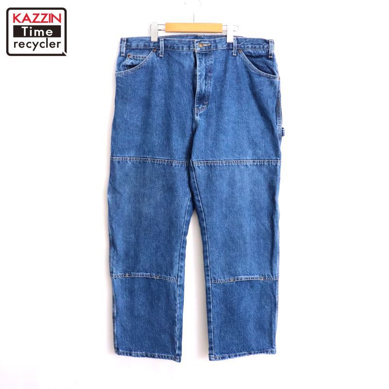 00s Dickies デニム ダブルニー ペインターパンツ メンズ XLサイズ相当 ビッグサイズ オーバーサイズ
