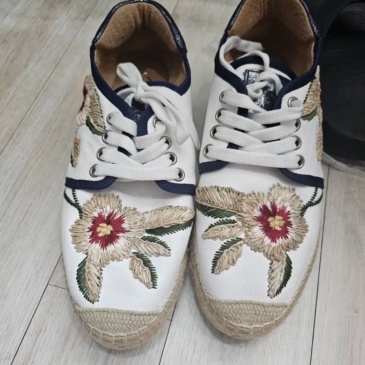 カンナ 刺繡 エスパドリーユ スニーカーズ 37 - メルカリ