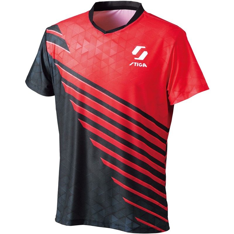 stiga(スティガ) STIGAシャツ KRーV レッド 2XS 卓球ゲームシャツ (1840480502)、選択