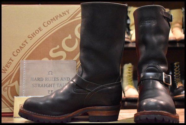 7.5EE 11年 WESCO ウエスコ カスタムボス 11インチハイト ブラック 黒 ビブラム100シングル ブーツ BOSS HOPESMORE FI080