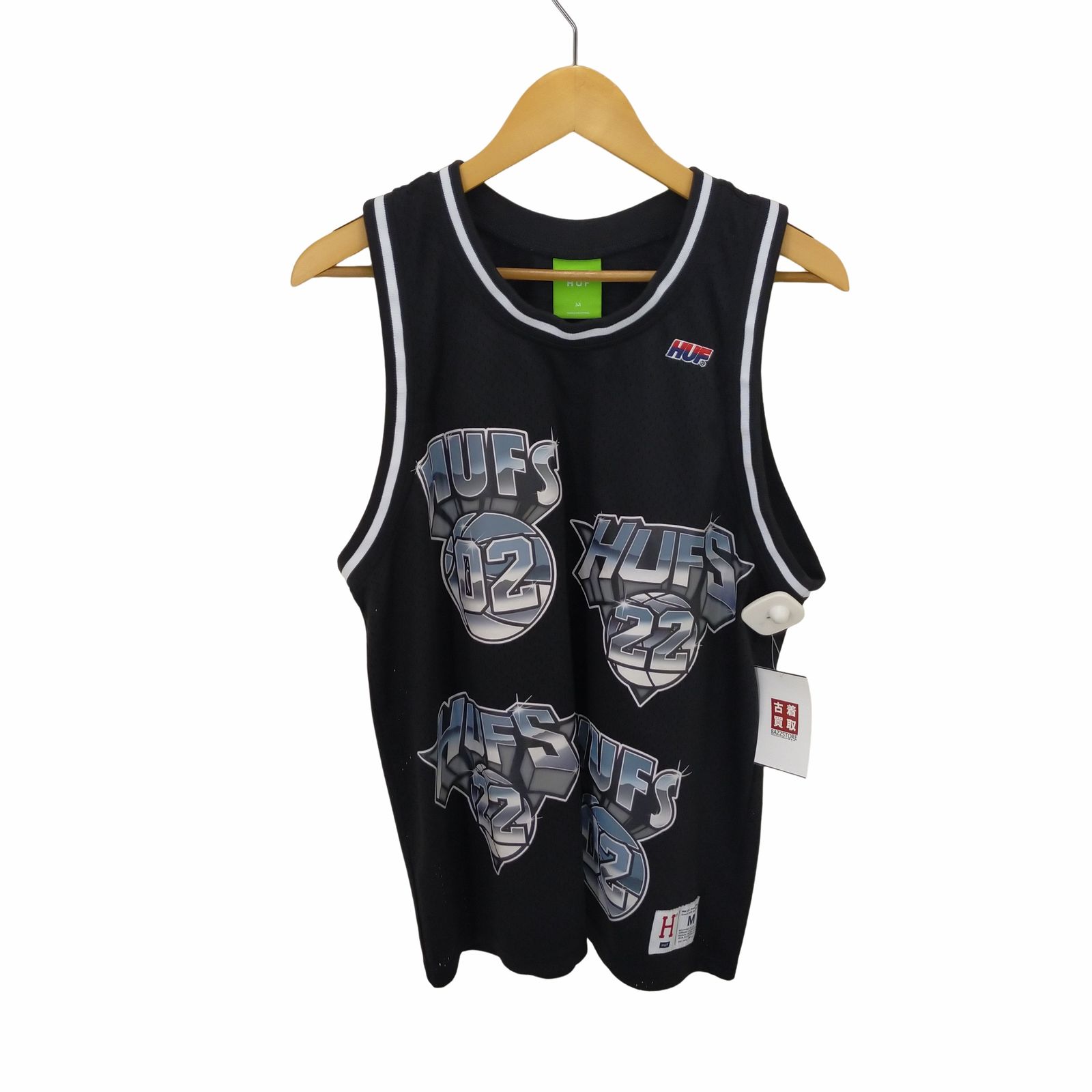 ハフ HUF HUFS BASKETBALL JERSEY メッシュ タンクトップ メンズ M 