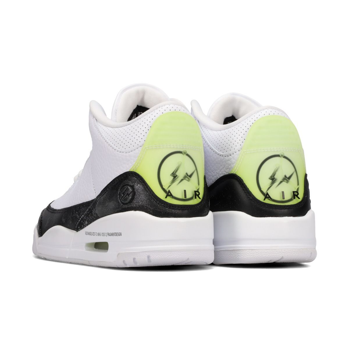 NIKE AIR JORDAN 3 RETRO SP WHITE/BLACK/WHITE -FRAGMENT DESIGN- US8 