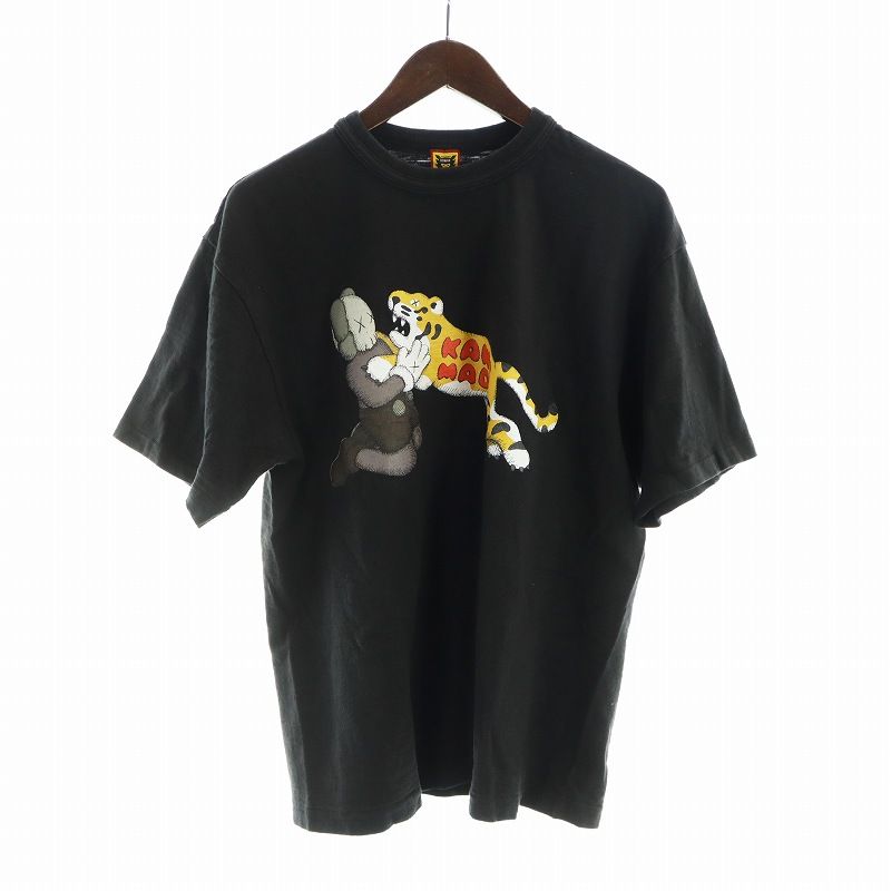 ヒューマンメイド x カウズ メイド グラフィック Tシャツ ブラック XL HUMAN MADE x KAWS Kaws Made Graphic T-Shirt Black ヒューマン