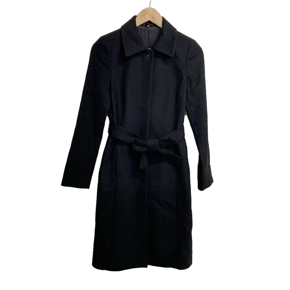 ANAYI アナイ コート サイズ36 S レディース - 黒 長袖 カシミヤ 秋 冬